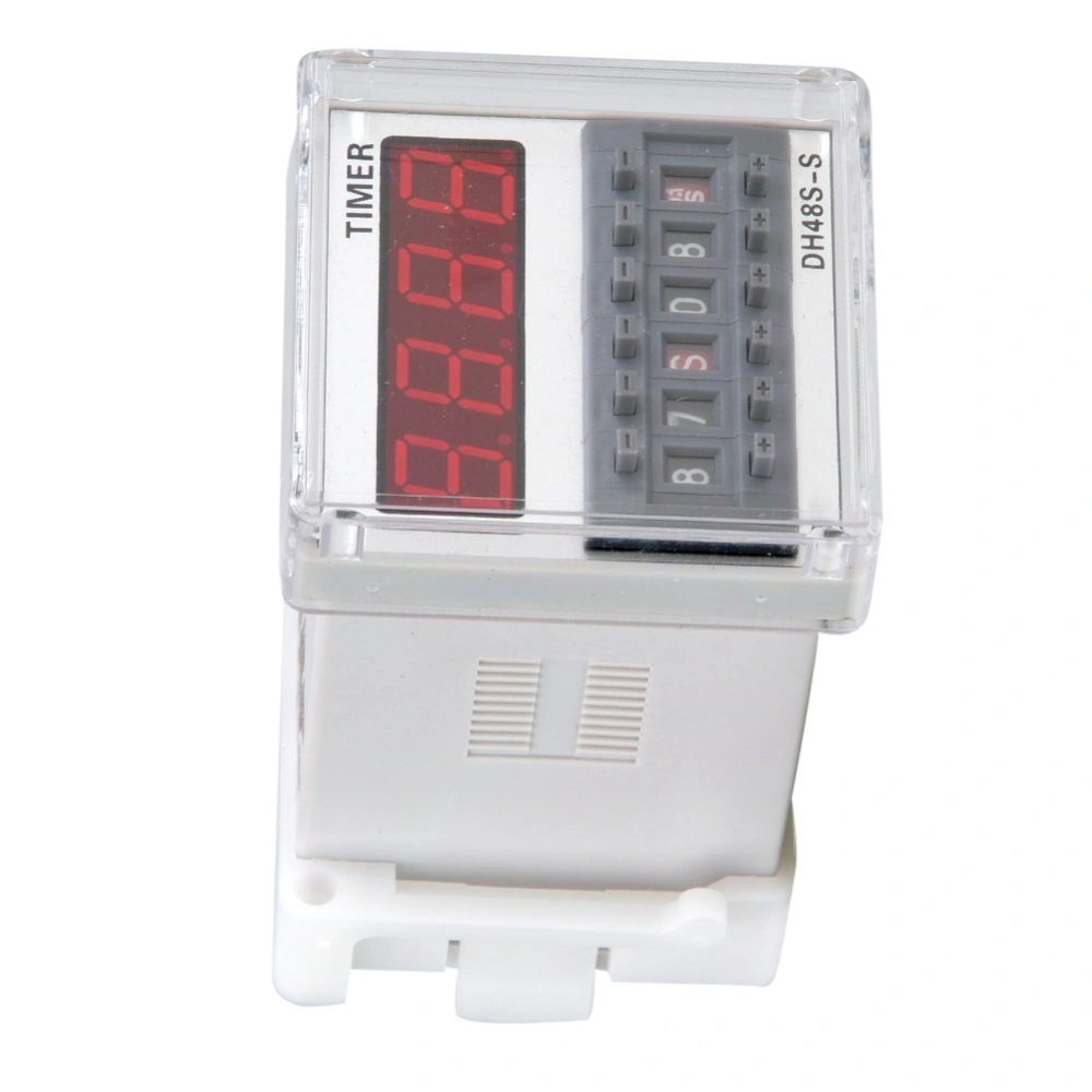 DH48S-S-2Z Programmable??LED Delay Time Relay Timer 0.1S-99H 8-Pin (12V AC/DC)