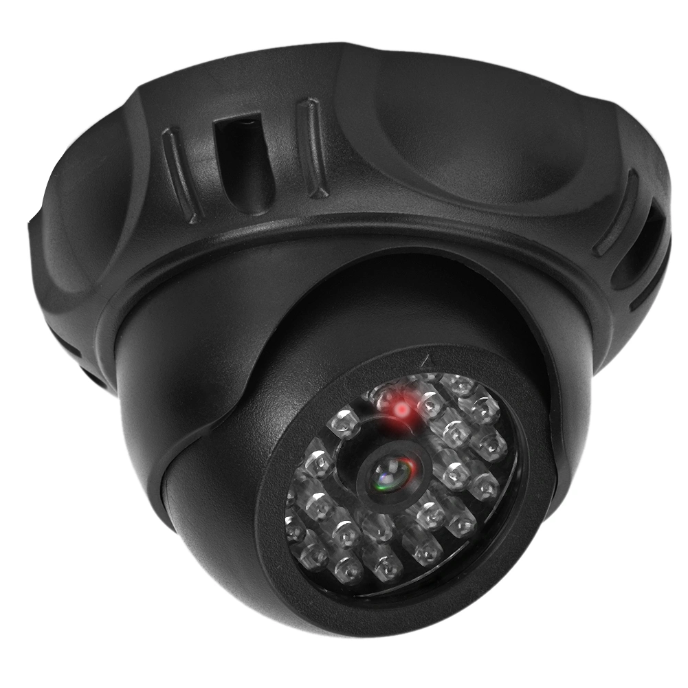 Dome Simulation Camera Dummy Fake Security Monitor Camera with LED Light