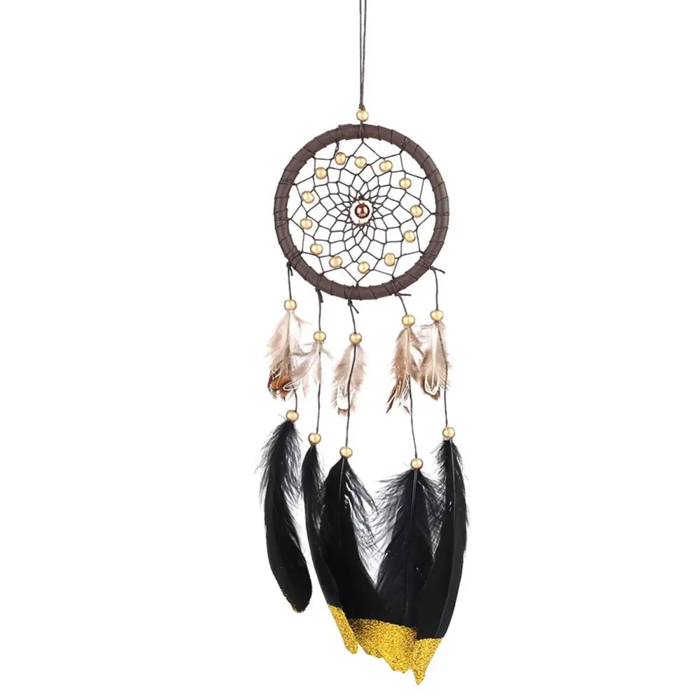 DIY Handmade Feather String Dream Catcher Car Wall Hanging Decor Ornament