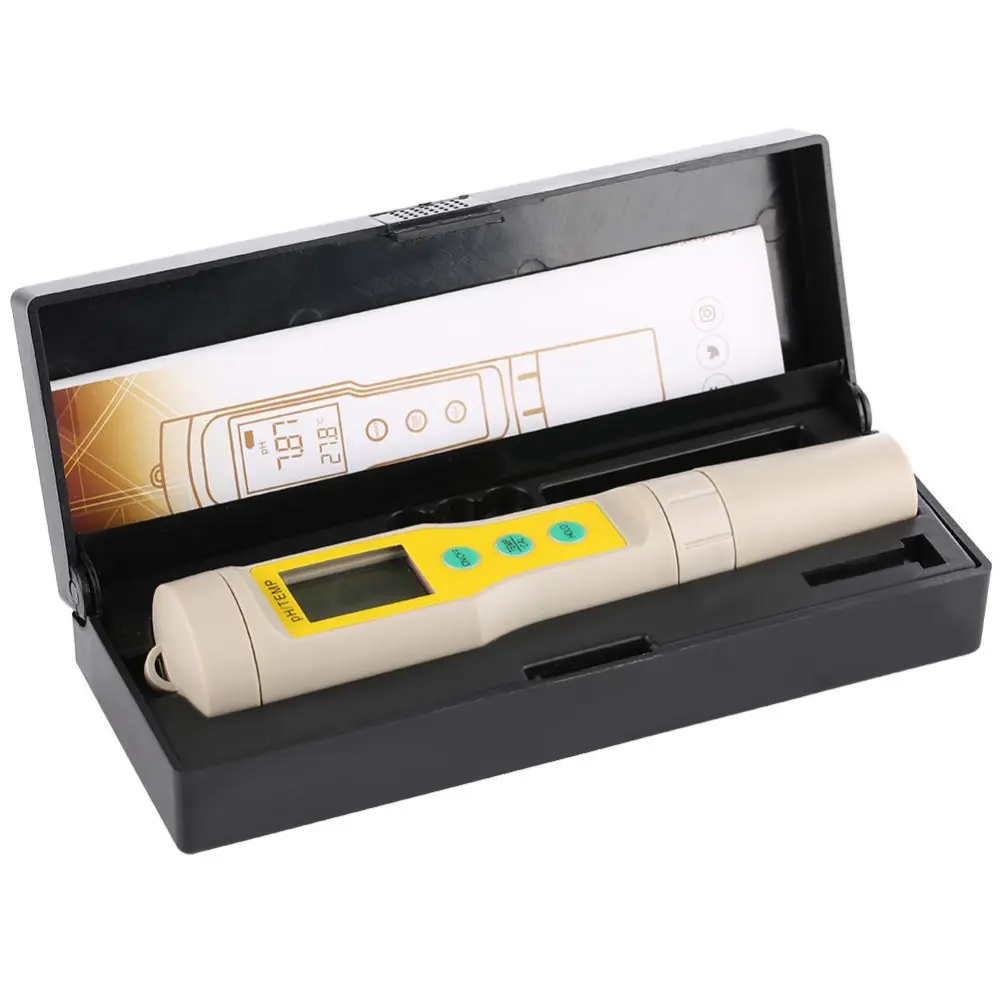 Digital PH Meter Temperature Tester Portable Water Quality Test for Pool Drinks Aquarium