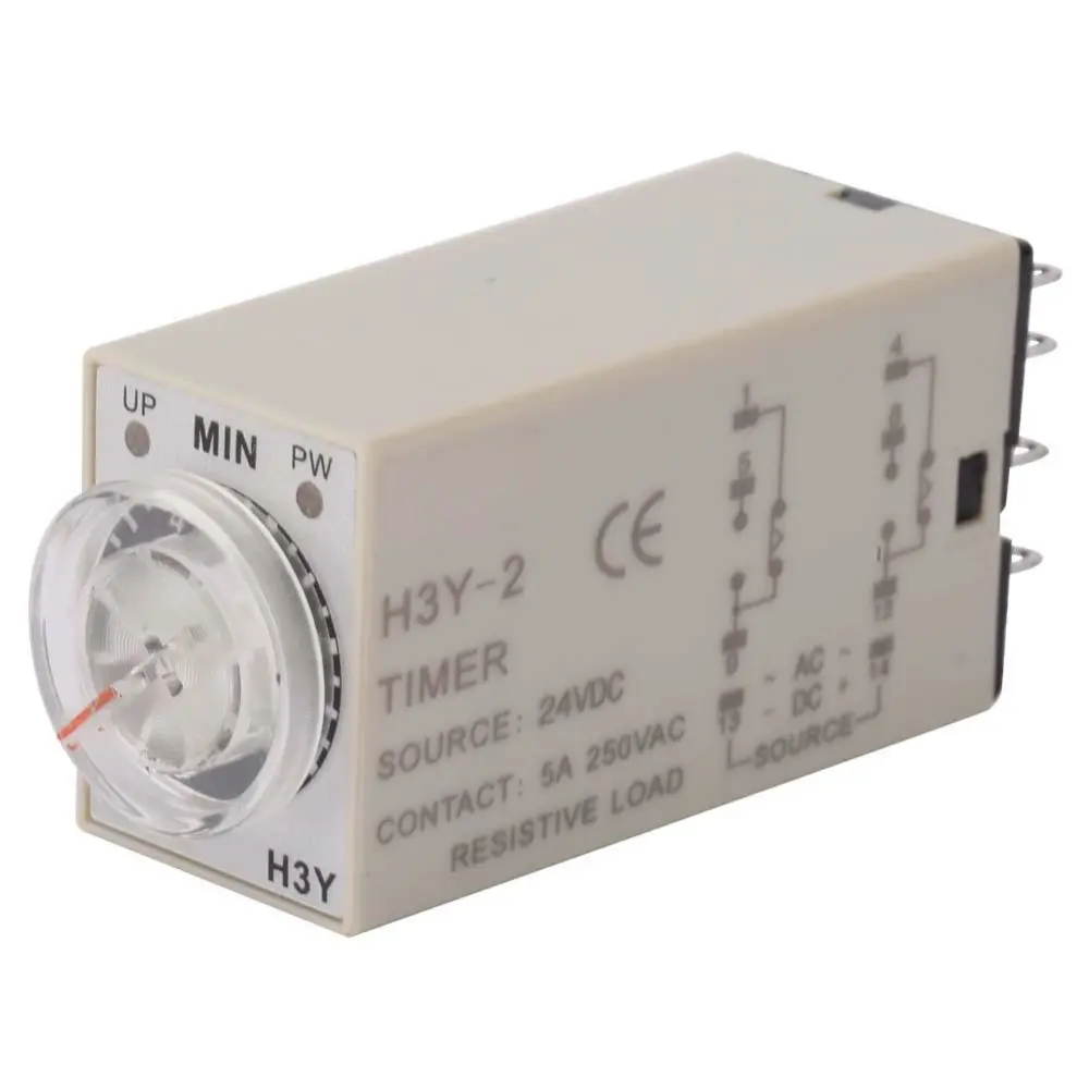 8 Pins High Accuracy Delay Timer Time Relay H3Y-2 24VDC(10M)