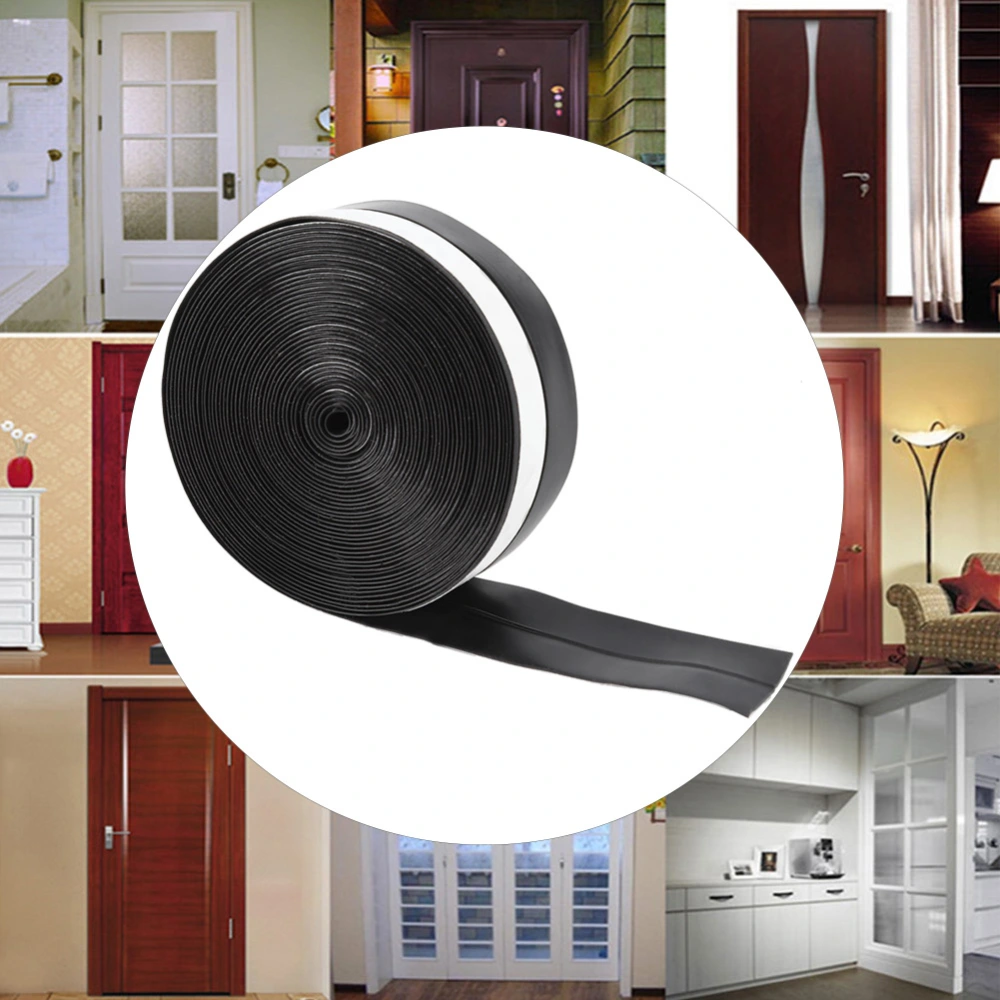 5M 25mm Self-adhesive Door Window Sound Insulation Dust Prevent Sealing Strip (Black)