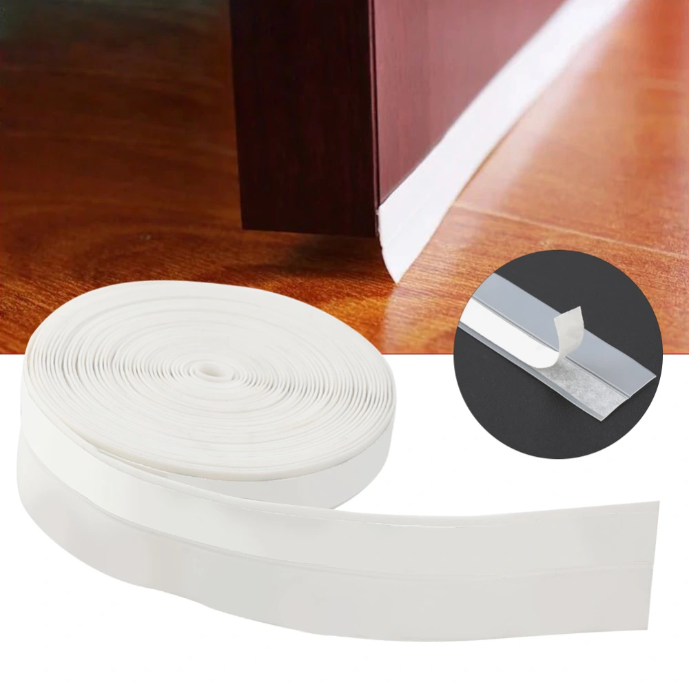 5M 25mm Self-adhesive Door Window Sound Insulation Dust Prevent Sealing Strip (Semitransparent)