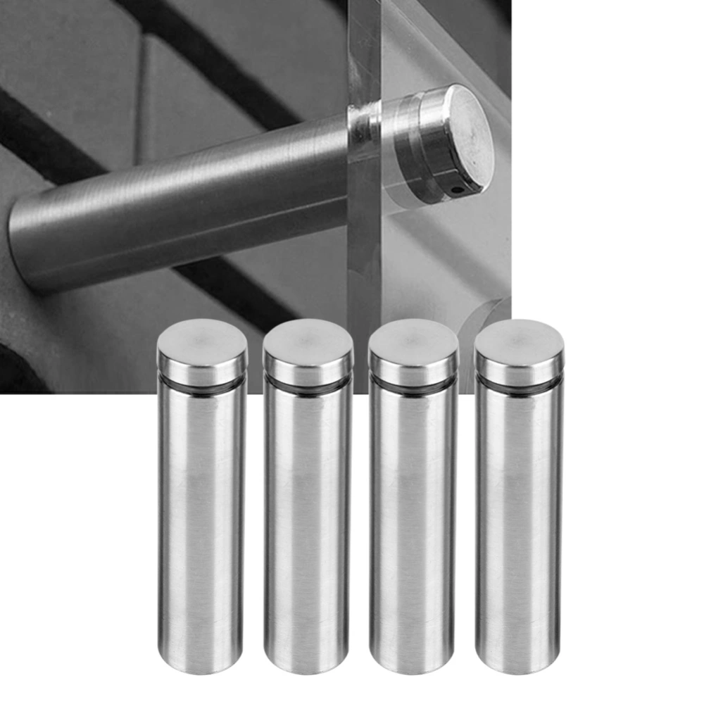 4pcs Stainless Steel Advertising Sign Fixing Screws Hollow Glass Standoff Pin Bolt (19*80mm)