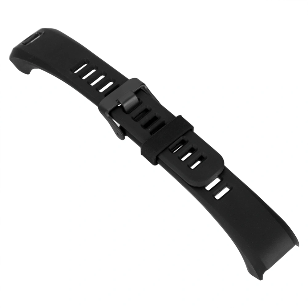 Replacement Silicone Sport Bracelet Wrist Strap Wristband For Garmin Vivosmart HR (Black)