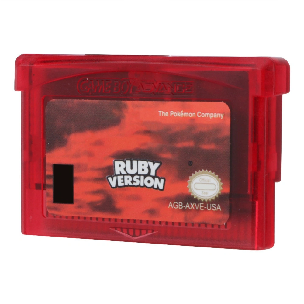 Funny Cartridge Console Game Card Slide Card Type Video Game Card for GBA GBAPS(US Jewelry Red)