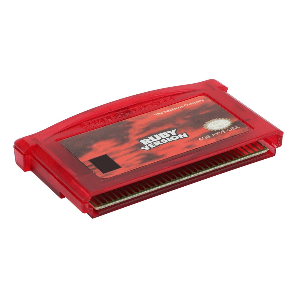 Funny Cartridge Console Game Card Slide Card Type Video Game Card for GBA GBAPS(US Jewelry Red)