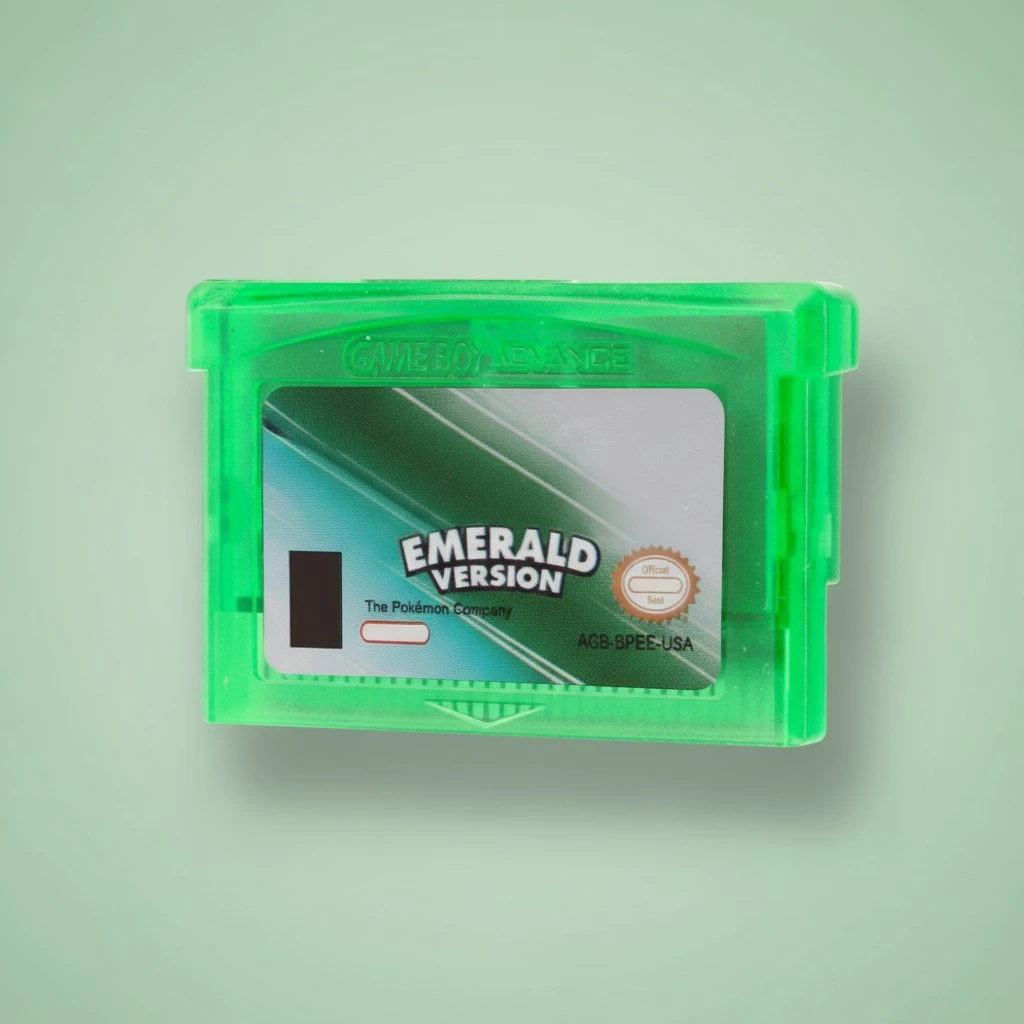 Funny Cartridge Console Game Card Slide Card Type Video Game Card for GBA GBAPS(US JewelryGreen
