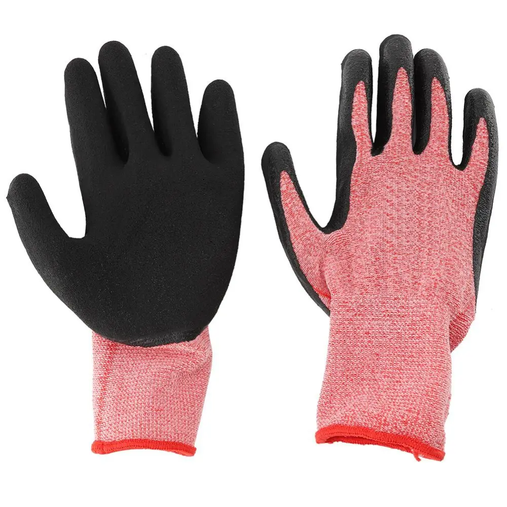 1Pair Non-slip Labor Work Garden Gloves Handling Gloves Red