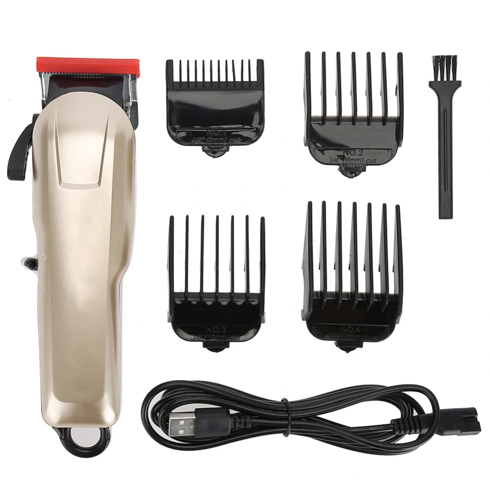 USB Rechargeable Electric Hair Clipper Waterproof Trimmers Steel Blade Hair Cutting Trimmer