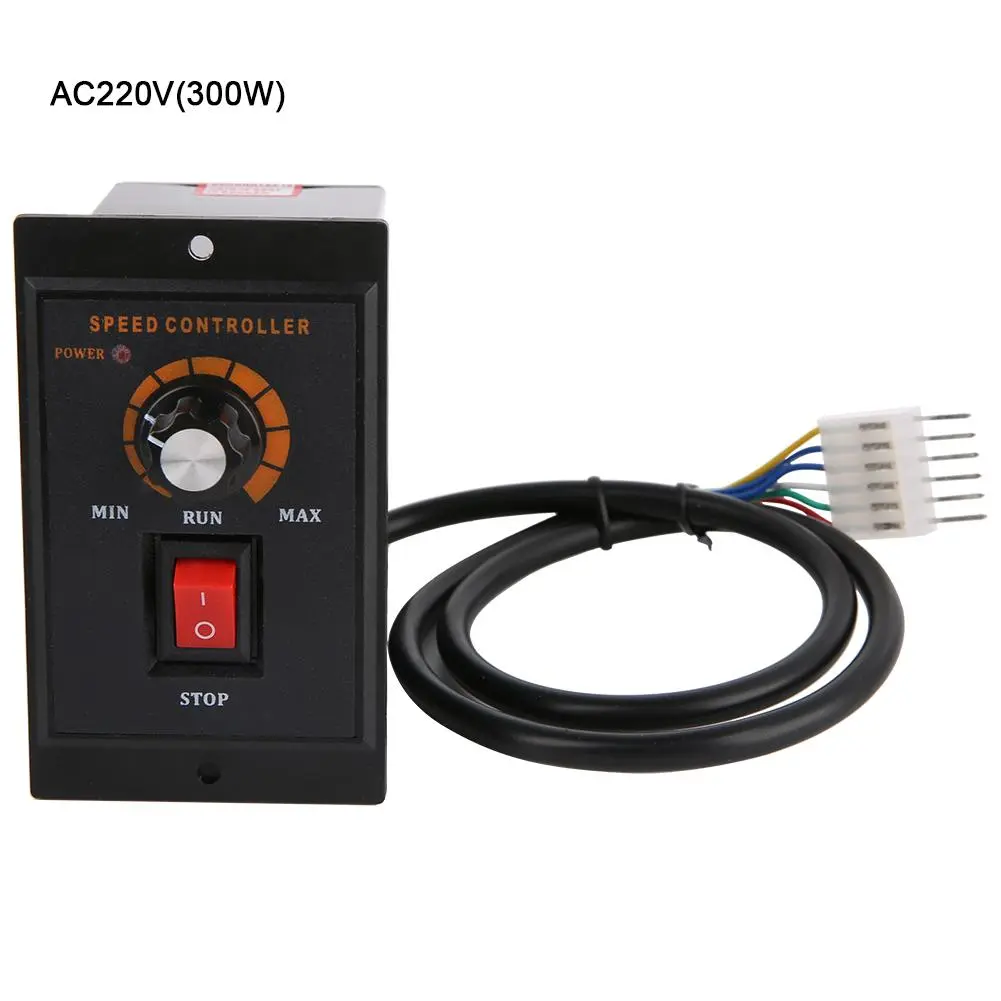 AC 220V 50/60Hz Single Phase AC Motor Speed Controller Electric Motor Speed Regulator(300W)