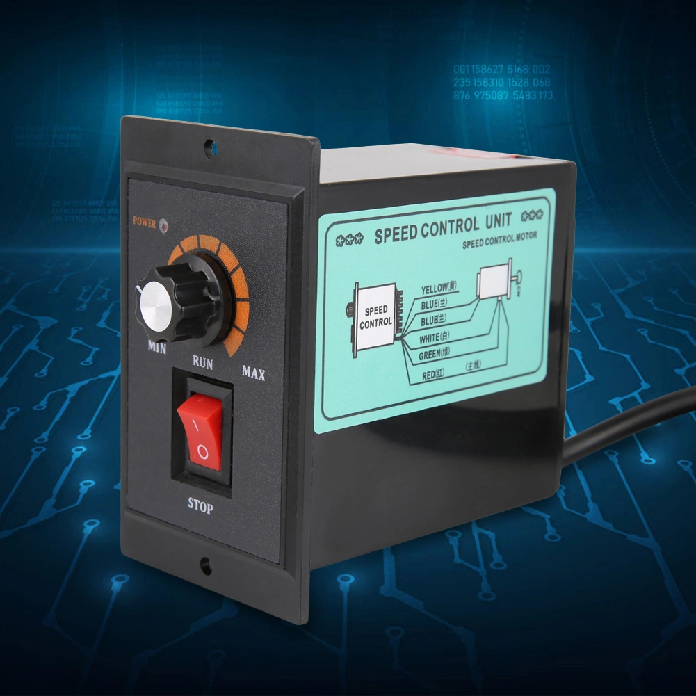 AC 220V 50/60Hz Single Phase AC Motor Speed Controller Electric Motor Speed Regulator(300W)