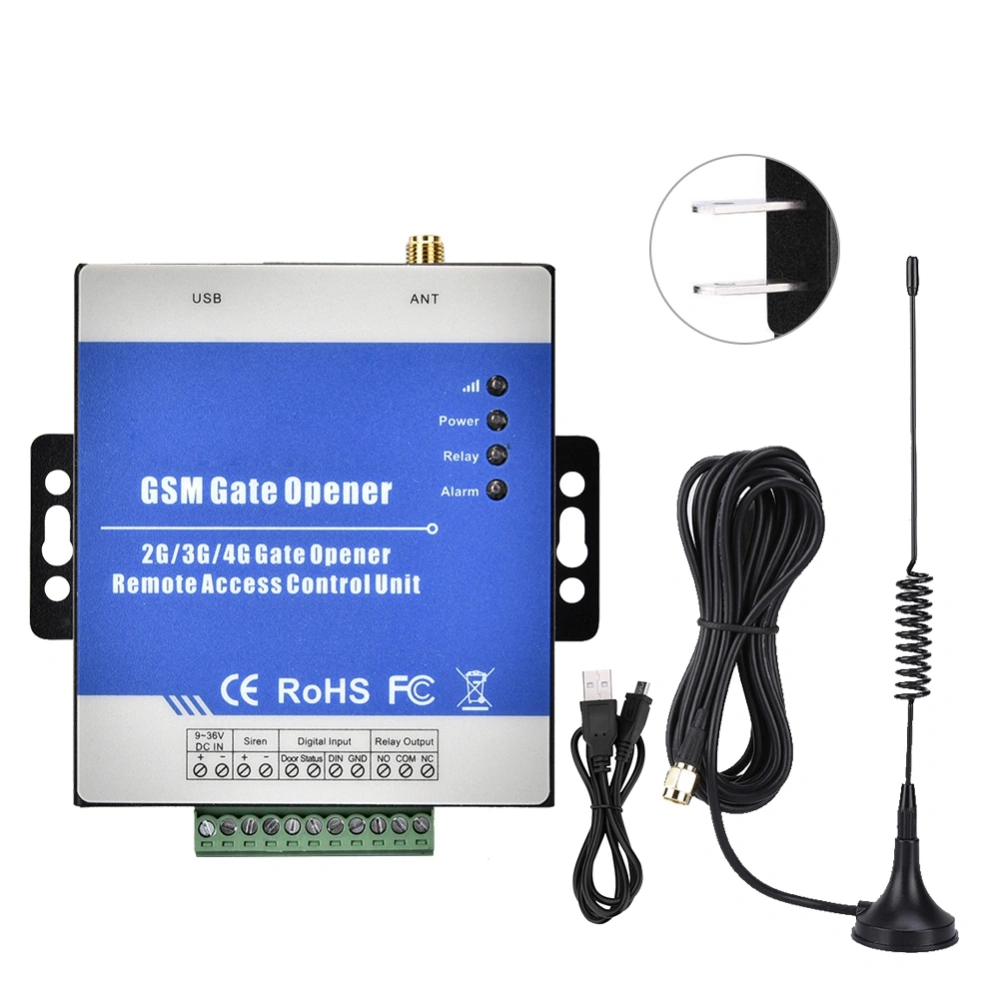 RTU5025 Wireless Remote GSM Gate Opener Operator Garage Door Access Controller (US Plug)