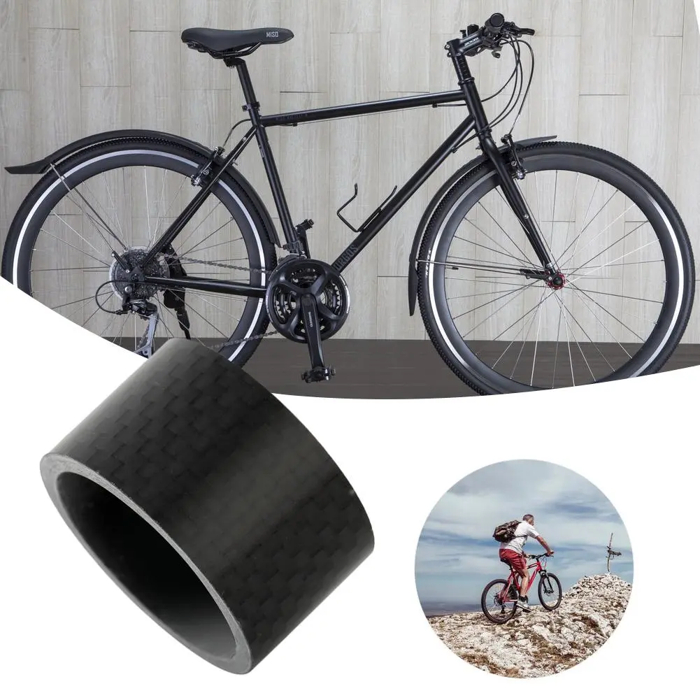 Full Set Carbon Fiber Bicycle Mountain Bike Headset Fork Washer Spacer Stem Kits 3/5/10/15/20mm