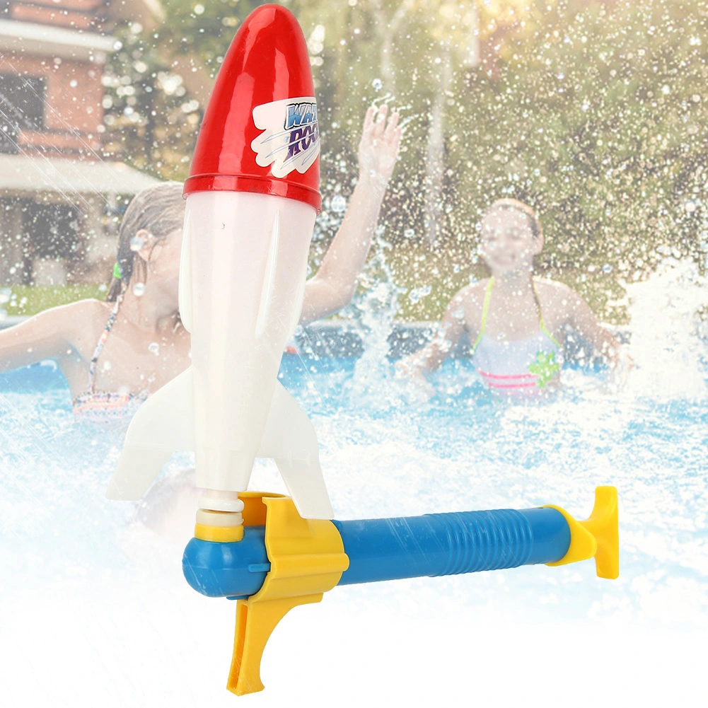 Summer Outdoor Kids Water Powered Space Rocket Swimming Pool Toys(Blue&yellow)