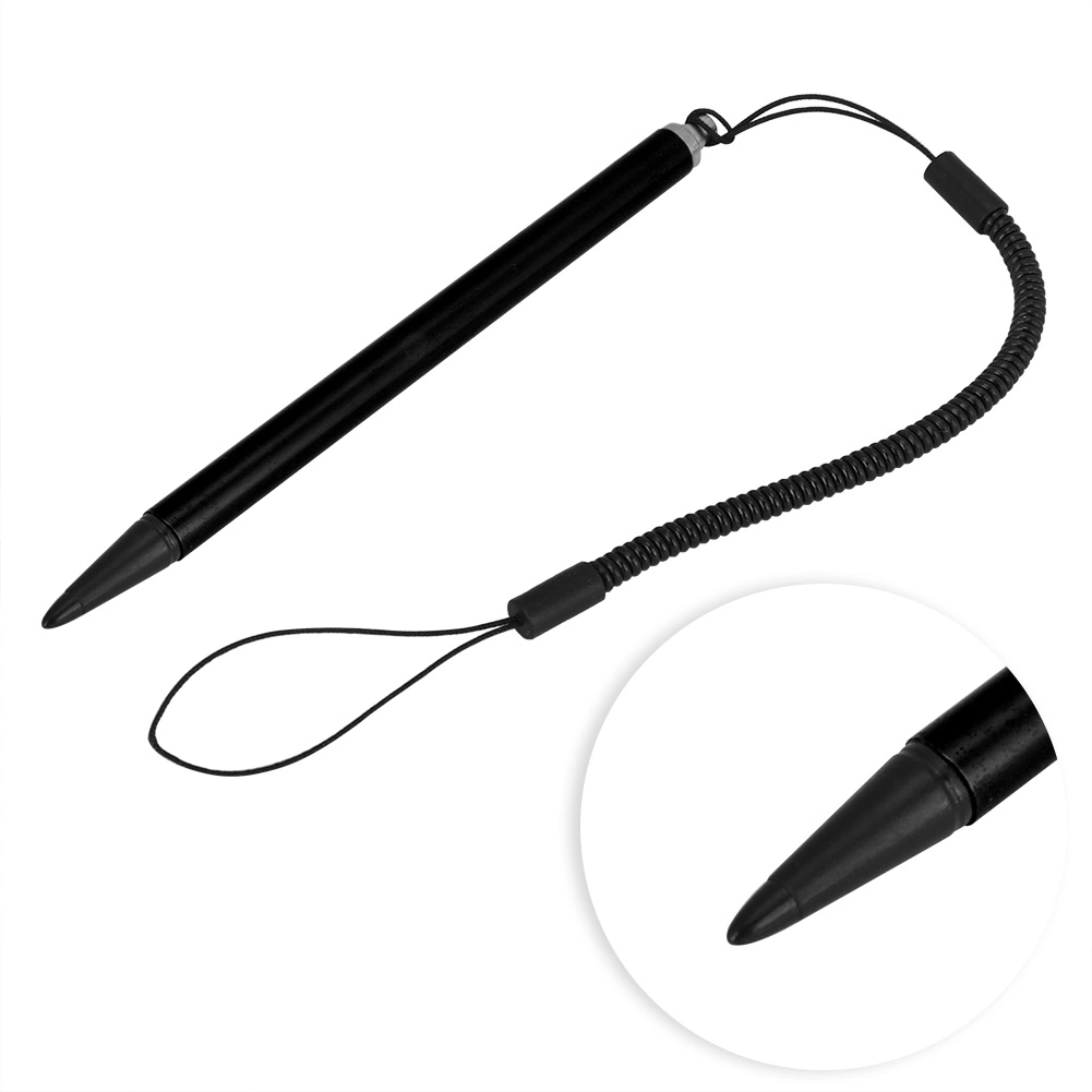 Screen Touch Painting Pen Resistive Stylus with Spring Rope For POS PDA Navigator (Black)