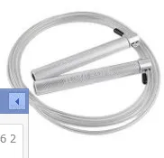 Aluminium Alloy Steel Wire Speed Jump Skipping Rope Sports Training  Equipment(Silver)