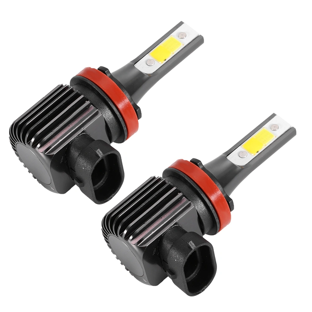 2Pcs 6500K Super Bright Car LED Headlight Kit Dual Color Foglight Bulbs for H8/H11