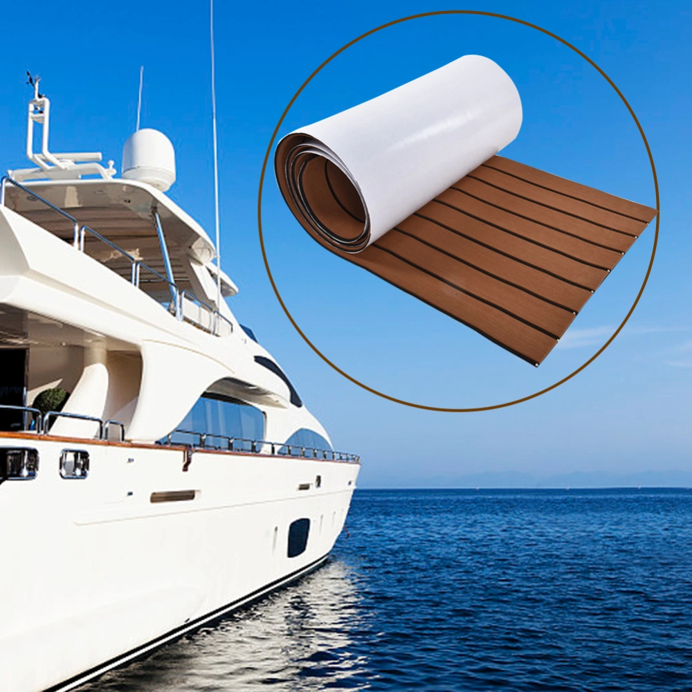 EVA Boat Decking Sheet Yacht Marine Non Slip Flooring Carpet Brown