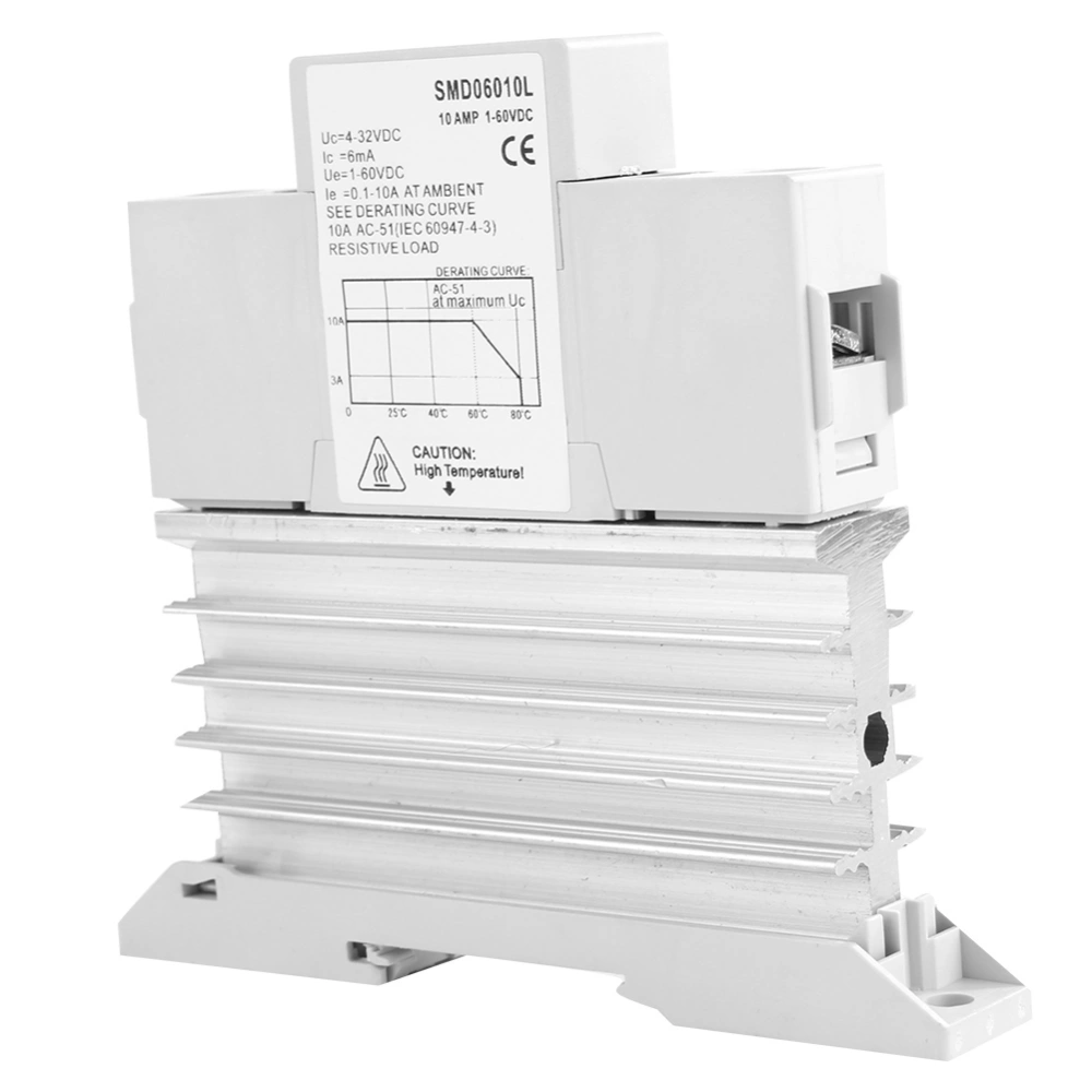 DC Control DC Single Phase DIN Rail Integrated Heat Sink Solid State Relay