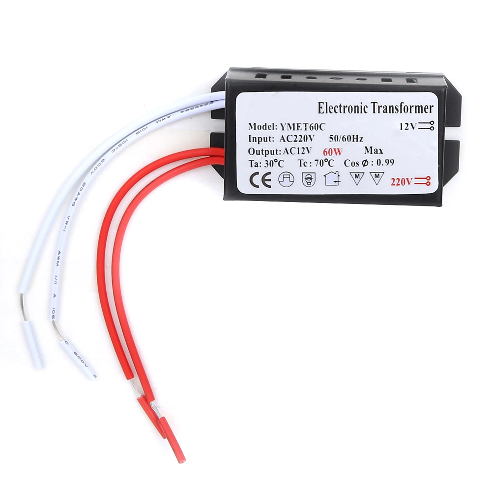 220V to 12V Electronic Transformer Voltage Converter Smart Power Supply Driver (60W)