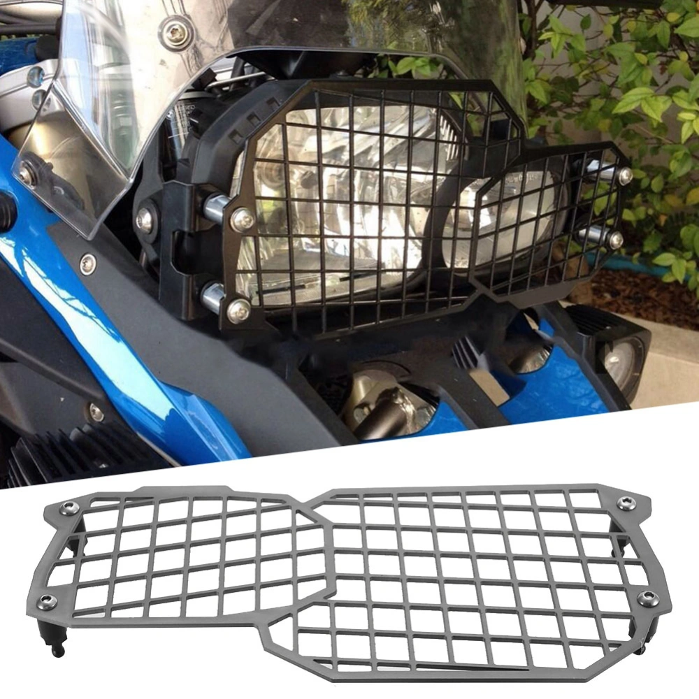 CNC Motorcycle Headlight Lamp Guard Protector for F800GS F700GS F650GS 08-17 (Gray)