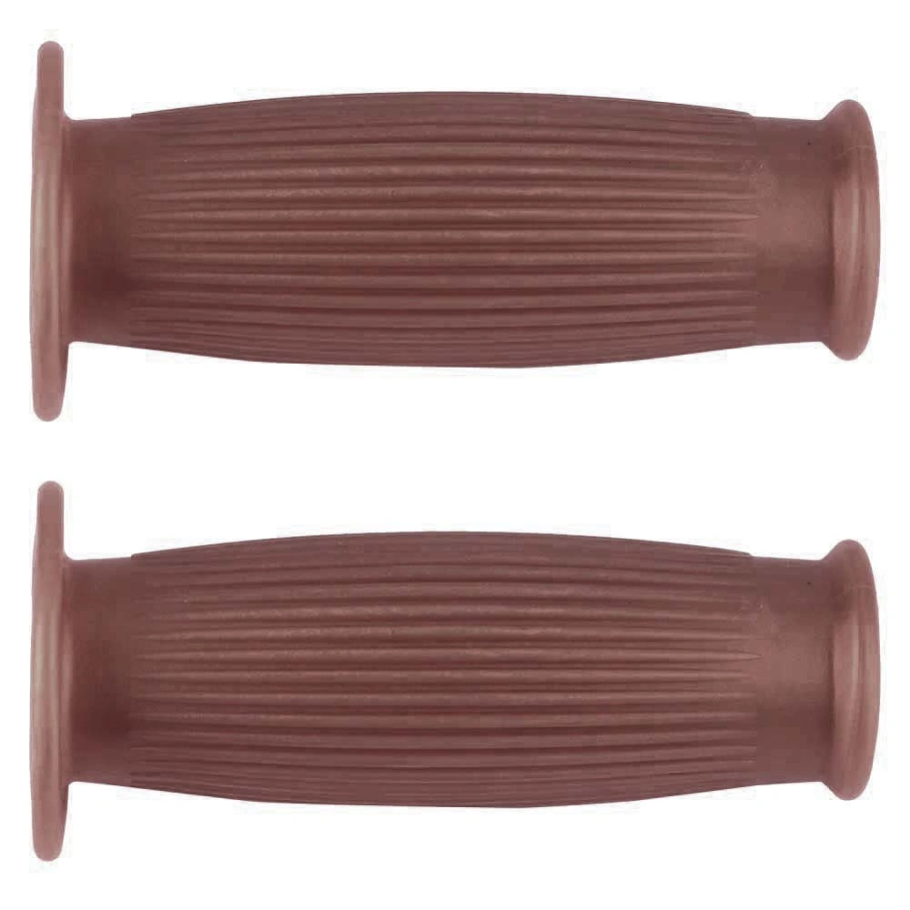 Pair of 1inch 25mm Universal Motorcycle Vintage TPU Handle Handlebar Grip Coffee