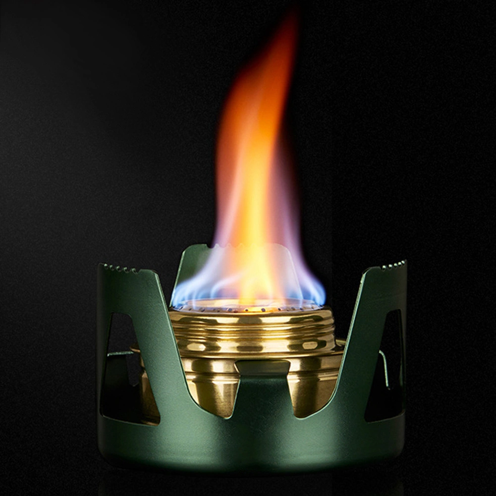 Portable Alcohol Stove Mini Burner for Outdoor Camping Cooking Picnic (Bluestone Green)