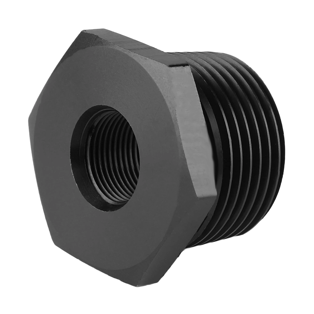 Black Steel Aluminum Automotive Oil Filter Threaded Adapter 3-4NPT-1/2-28