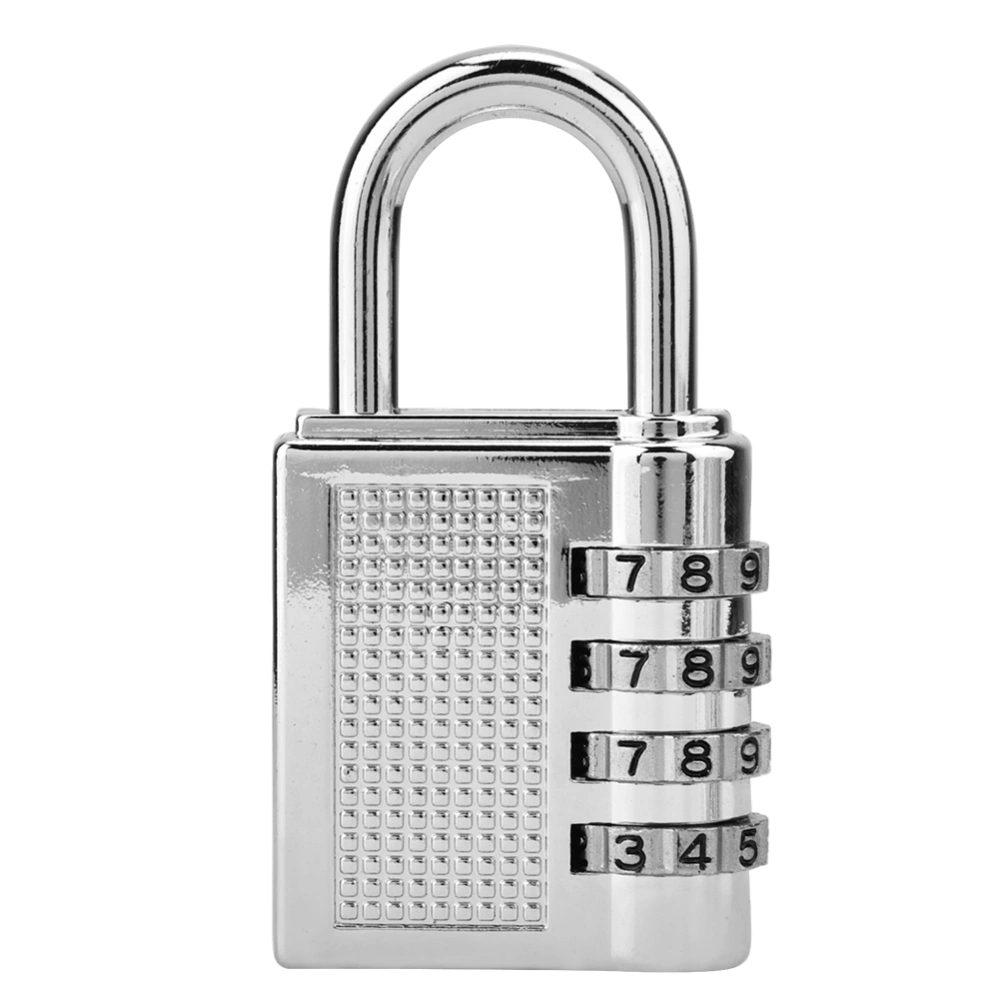 4-digit Combination Password Padlock Gym Drawer Padlock(Silver)