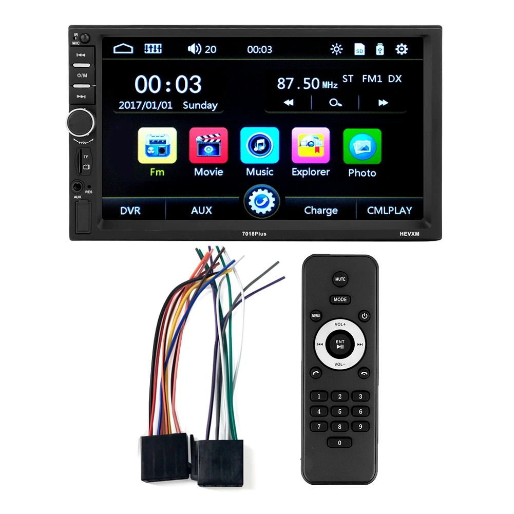 7 Inch Car HD Touch Screen Stereo MP5 Player FM Radio USB/TF BT Hands-free Call