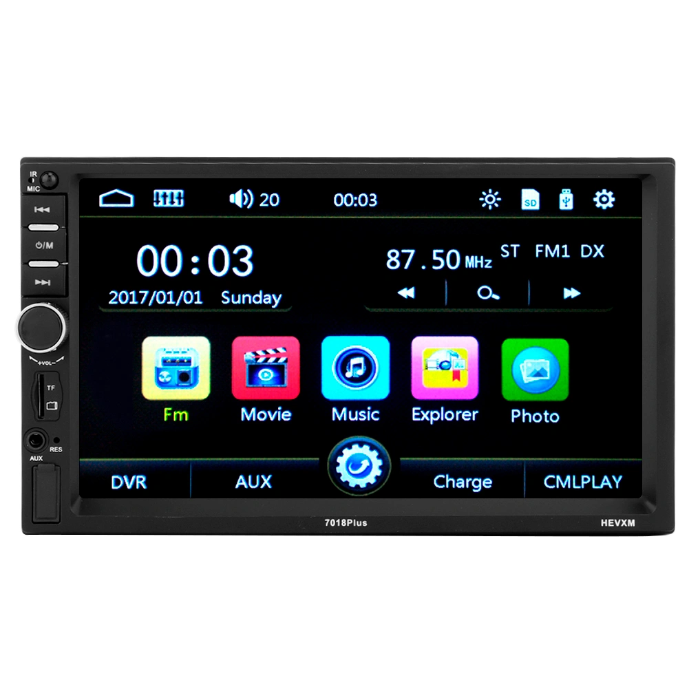 7 Inch Car HD Touch Screen Stereo MP5 Player FM Radio USB/TF BT Hands-free Call