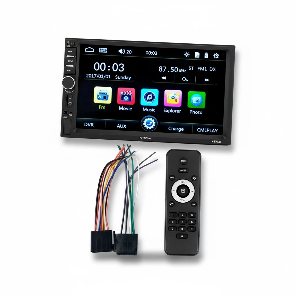 7 Inch Car HD Touch Screen Stereo MP5 Player FM Radio USB/TF BT Hands-free Call