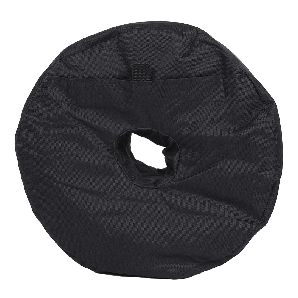 Outdoor Round Umbrella Base Weight Bag Folding Sandbag Sand Bags for Umbrellas Stand Black