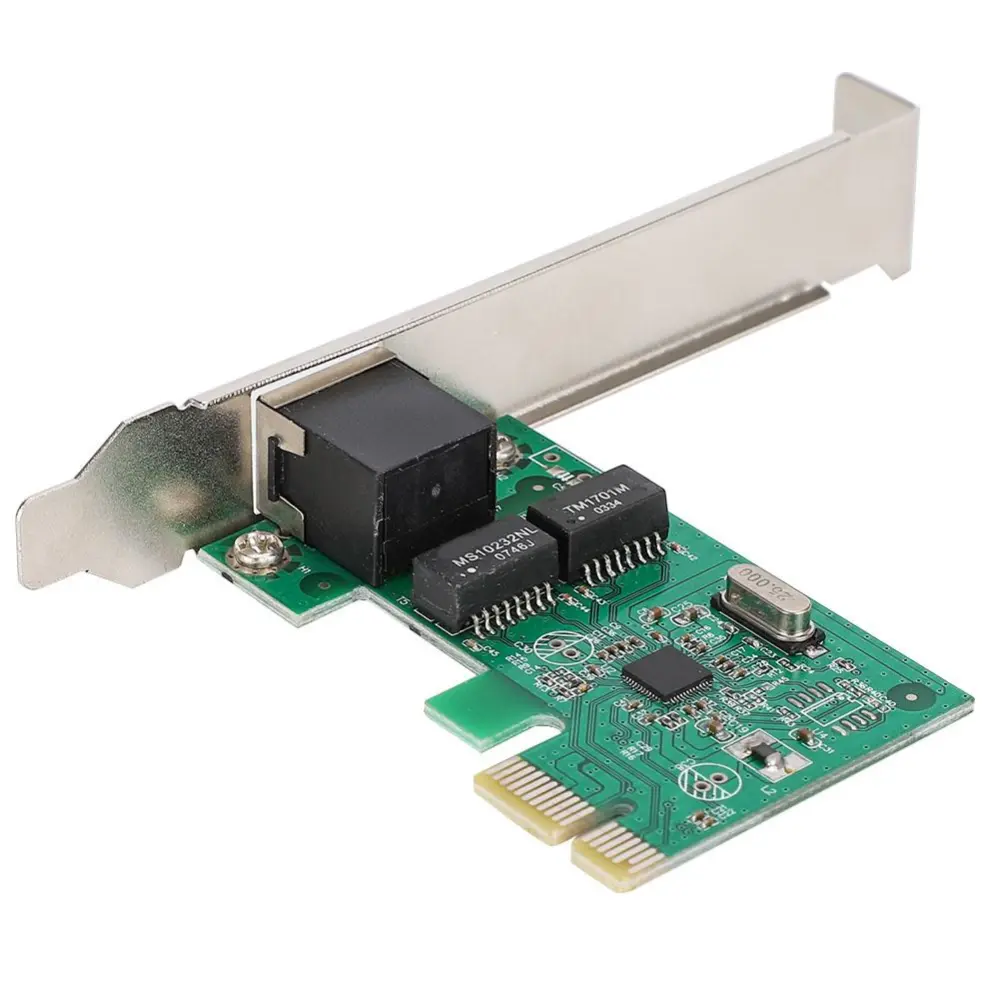 RJ-45 PCI-E Gigabit Ethernet Network Adapter Lan Card 1000Mbps for Windows 98SE