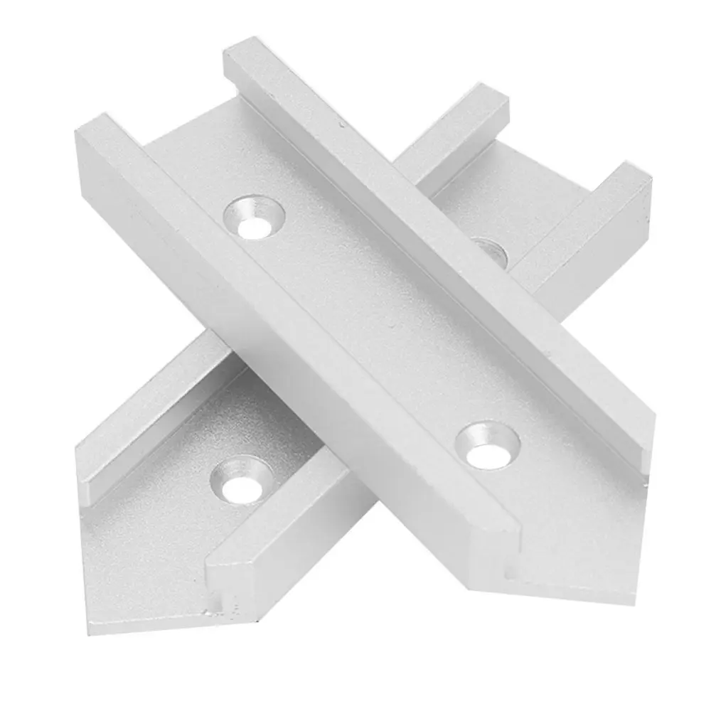 4 pcs T-track Connector Miter Track Jig Fixture Slot Connector For Router Table