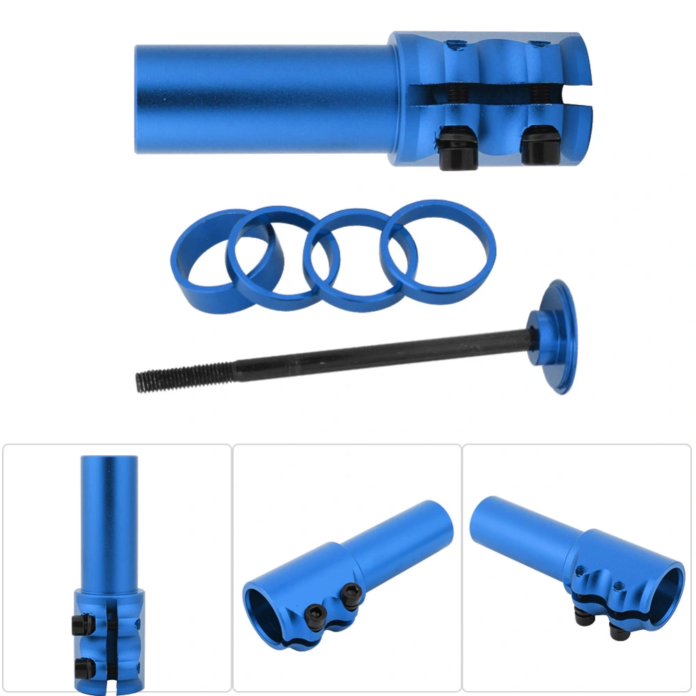 Mountain Road Bike Bicycle Handlebar Front Fork Stem Riser Extension Cycling Accessory Blue