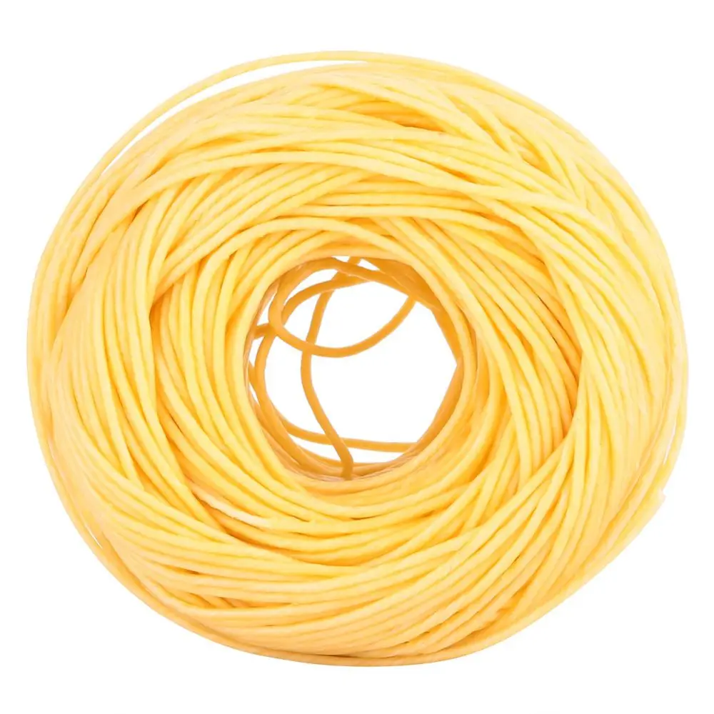 2mm Fiber Wick Natural Beeswax Coating Candle Wick DIY 200 Feet Scented Candle Wick (Light)