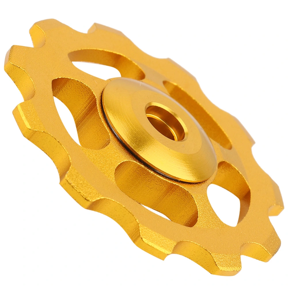 Mountain Cycling Guide Wheel 11 Tooth Rear Derailleur Pulley Gold