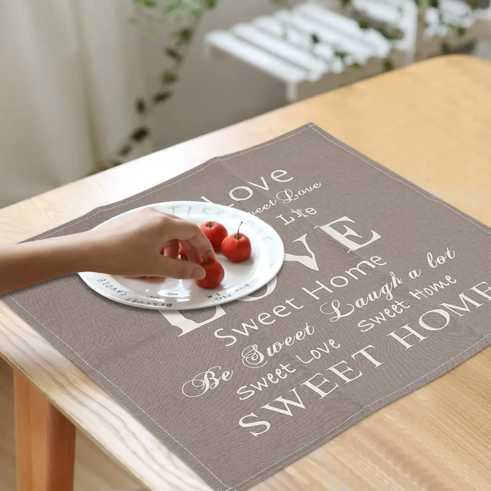 Soft Cotton Canvas Dinner Napkins Mats Reusable Napkins Durable Napkins for Kitchen Table