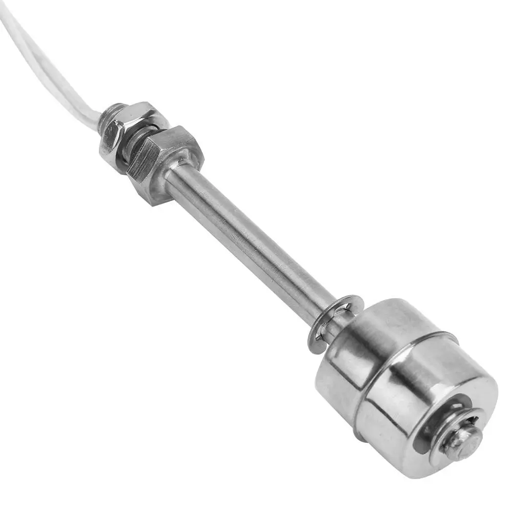 0~220V Stainless Steel Liquid Water Level Sensor Float Switch for Pool Can 100mm