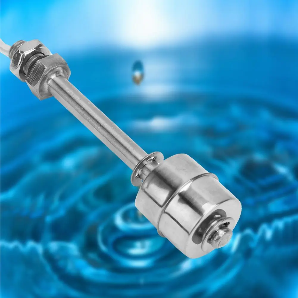 0~220V Stainless Steel Liquid Water Level Sensor Float Switch for Pool Can 100mm
