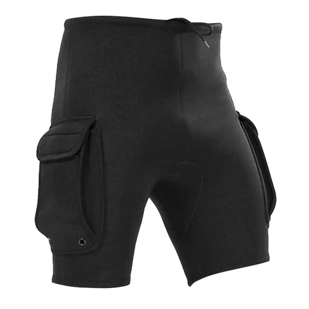 SLINX 3MM Neoprene Men Snorkeling Shorts  Diving Equipment Wetsuit Pocket Pants (L)