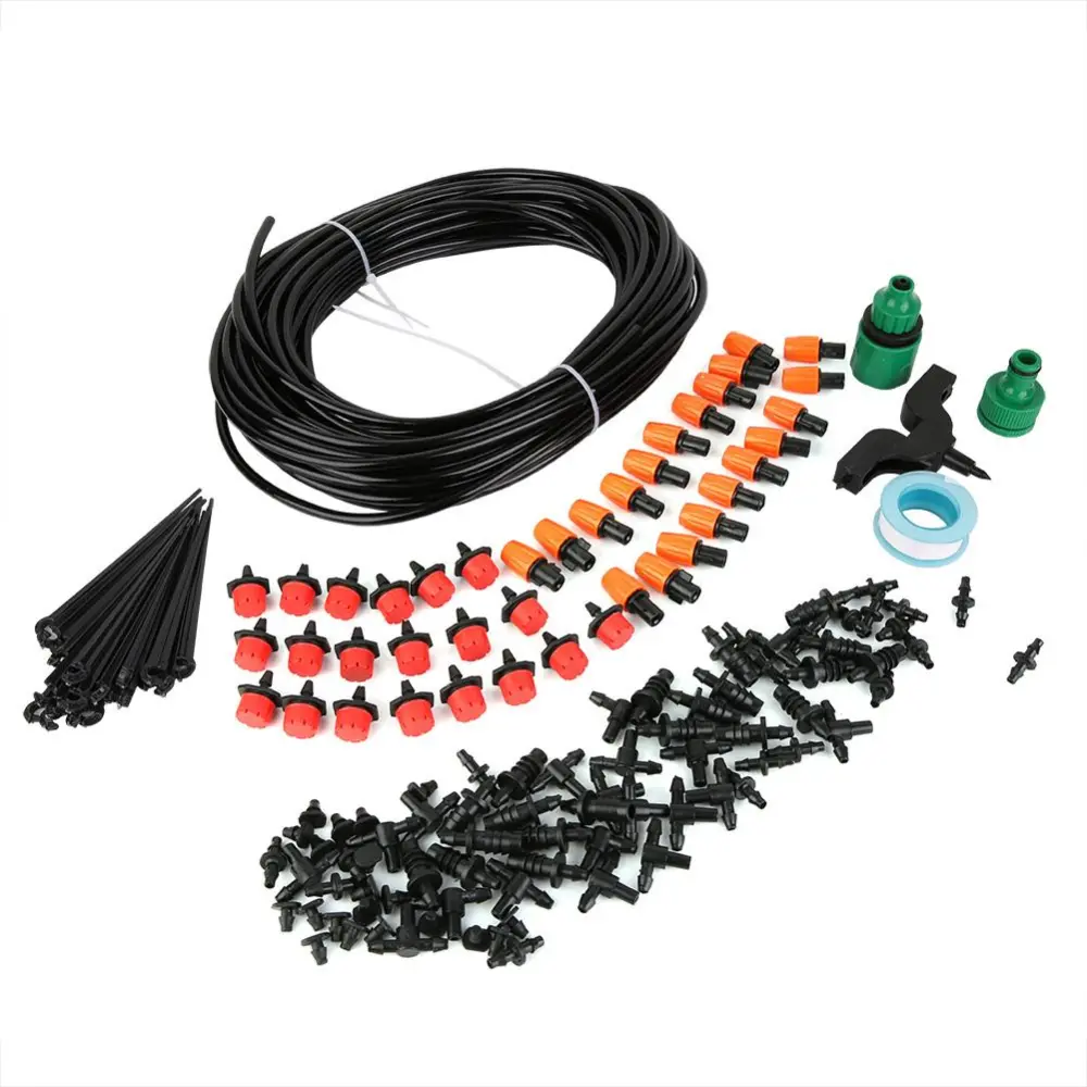 20M Micro Drip Irrigation System Auto Timer Self Plant Watering Garden Hose Kit