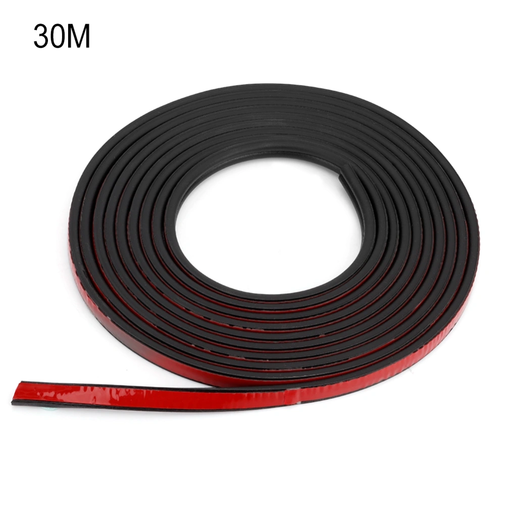 Universal Car Door Edge Seal Strip Sound Insulation B-shape Rubber Seals Weatherstrip(30m)