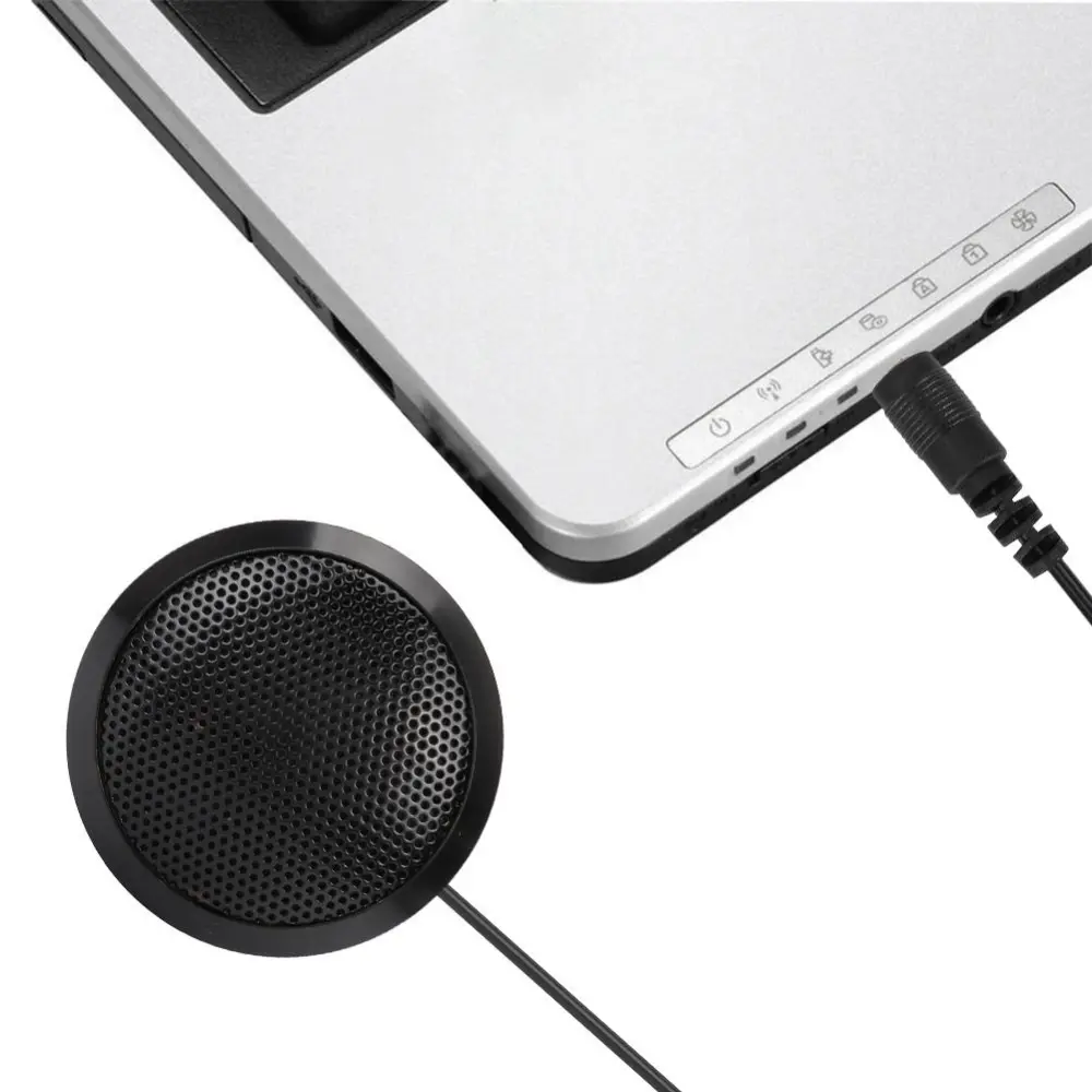 3.5mm Portable Desktop Computer Microphone for Conference Recording Video Meeting Call