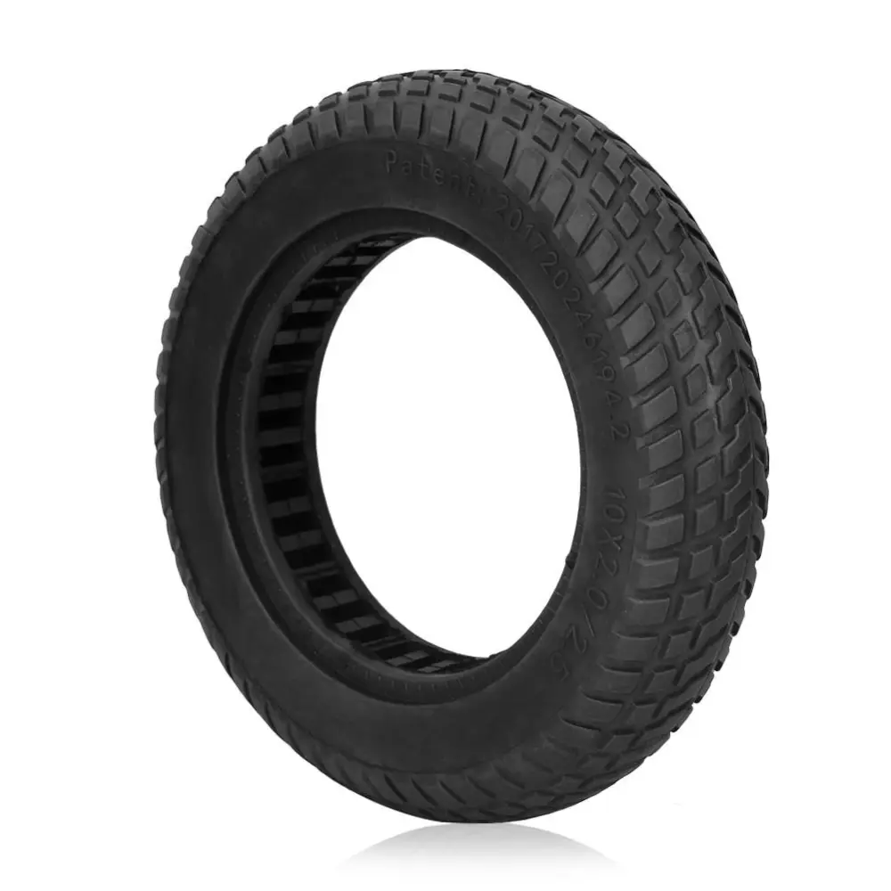 Durable Explosion-proof Tubeless Solid Tire for 10 inch Electric Scooter Black (Small)