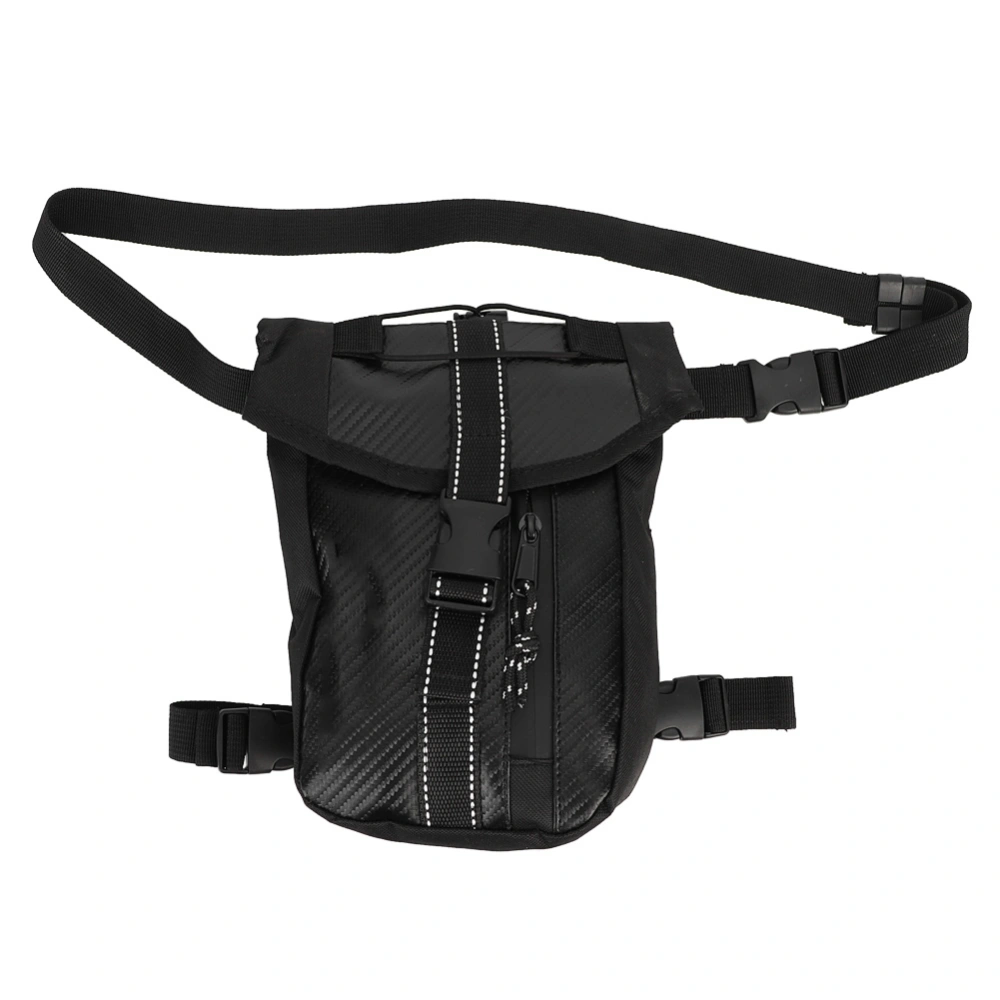 Carbon Fiber Style Motorcycle Riding Leg Waist Shoulder Bag Waterproof Pack Bag for Honda Logo