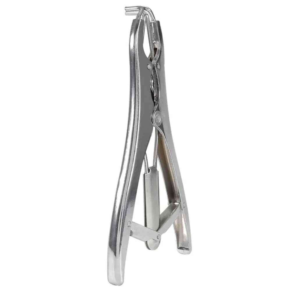 Stainless Steel Sheep Pig Castration Pliers Rings Veterinary Surgical Tool(Castration Pliers)