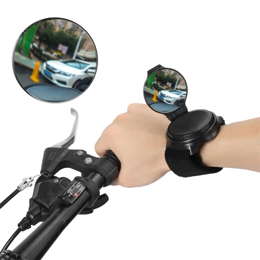 Special Rotary Bicycle Review Rear Back View Rearview Mirror Arm Wrist Strap Bike Accessory